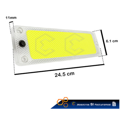 5 Lampara Plafon Luz Interior Led Cob Auto Camioneta 12-24v