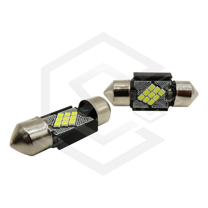 10 Focos 12 Led Canbus C10w Festoon Fusible Interior 12/24v