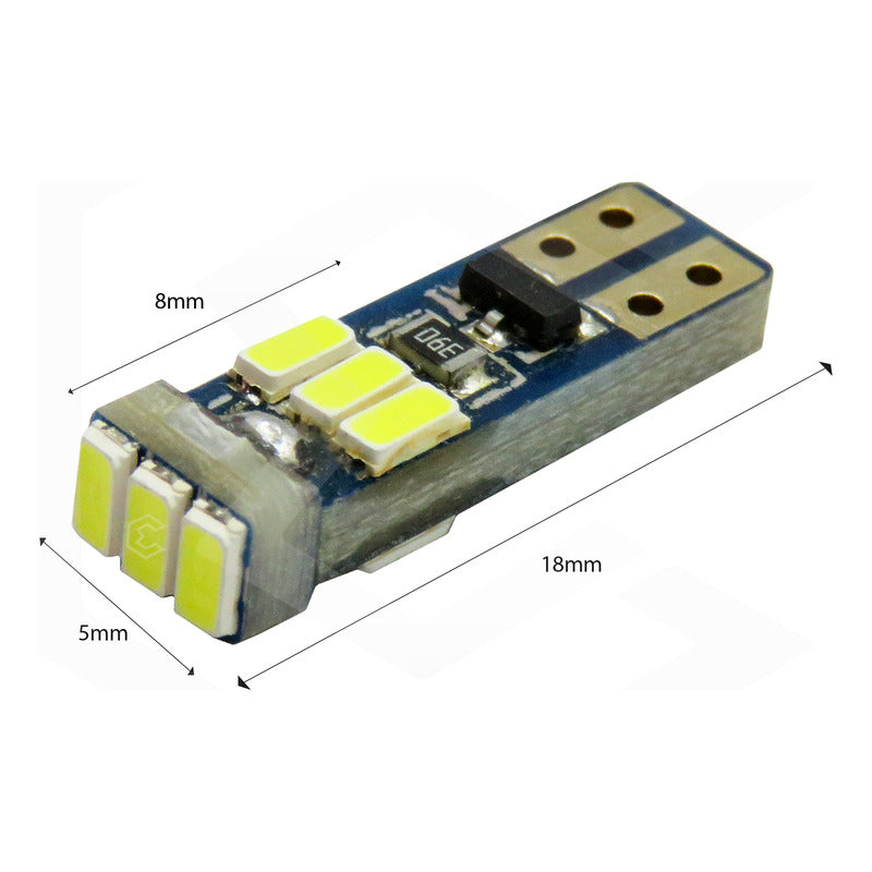 Kit 10 Focos De Pellizco T5 9 Hiper Leds Cluster 2721 1w 12v