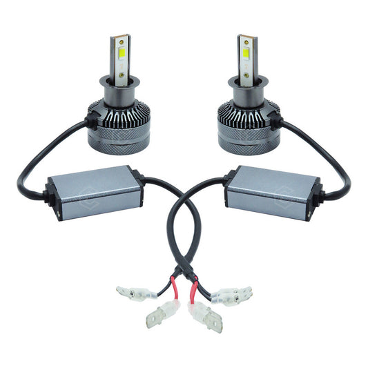 Kit Focos H3 12 Leds Csp 9-30v 27w Reales Alta Baja 8000lm H3