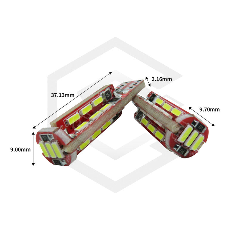 Kit 10 Focos De Pellizco T10 Canbus 27 Leds Super Potentes