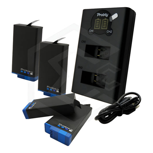 Cargador Para Bateria Gopro Max Usb Doble Entrada Indicador