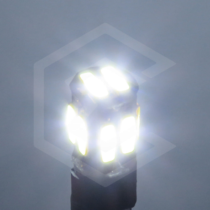 Par Focos De Pellizco 10 Leds Canbus Fijo + Estrobo T10 12v