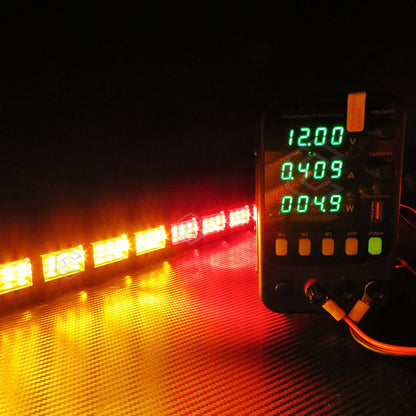 Barra 216 Led 19 Funciones 12 Módulos Bicolor Estrobo 12-24v