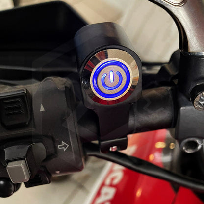 Switch Interruptor Manubrio On Off Moto Atvs Con Led 4x4