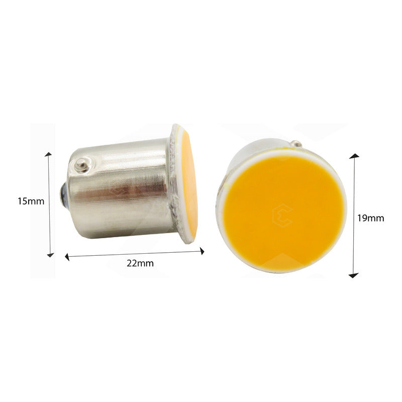 30 Focos 1156 1157 Led Cob Cuarto Stop Direccional Reversa
