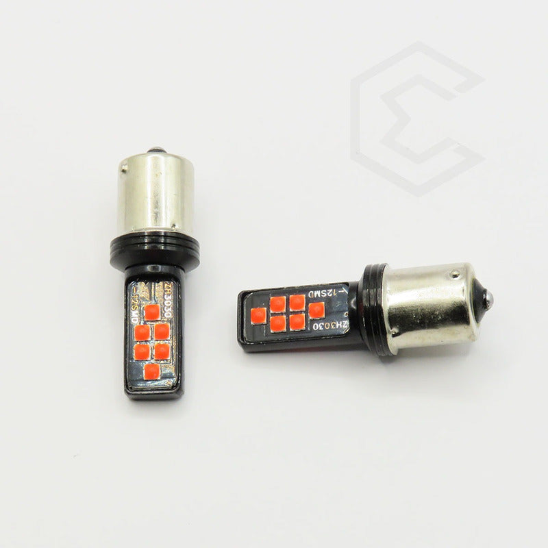 2 Focos 12 Led Canbus Cuarto Stop 12-24v 1156 57 3157  7507