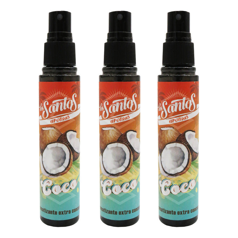 3 Aromatizante Botella Spray Liquido 60ml Auto Casa Ambiente