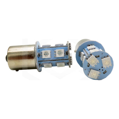 Par Focos 13 Leds 7507 Cuarto Direccional Pata V Estrobo 12v