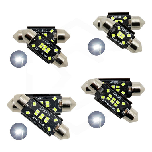 Kit 10 Focos Luz Interior 10 Leds Canbus 31mm 36mm 39mm 41mm