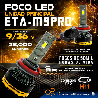 2focos Led H11 Canbus Ventilador Alta Baja 28000lm 71w 9-36v H11
