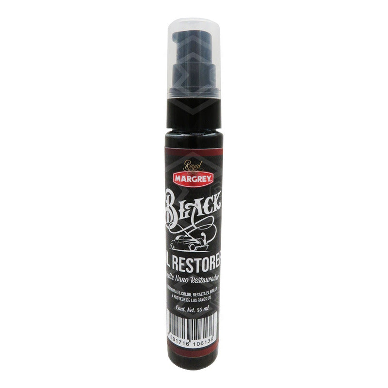 5 Restaurador De Plasticos Negros Oil Restorer 50ml Margrey