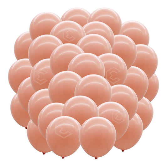 Bolsa 25 Globos Rosa Nude Brillosos #18 Fiestas Bodas Latex Rosa Nude