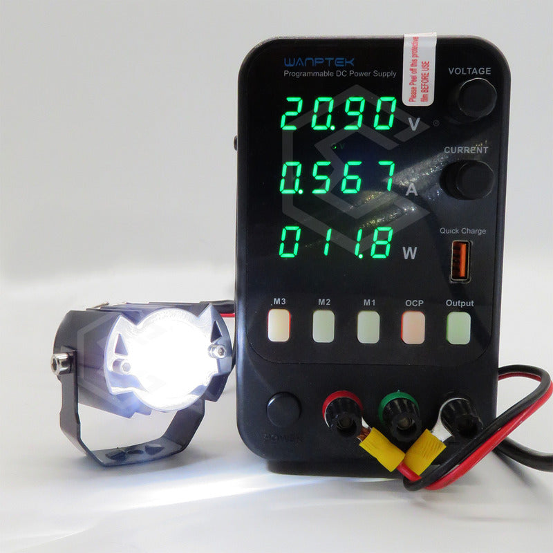 Par De Faros 6 Leds Con Lupa Bicolor 3 Funciones 11w 12-24v