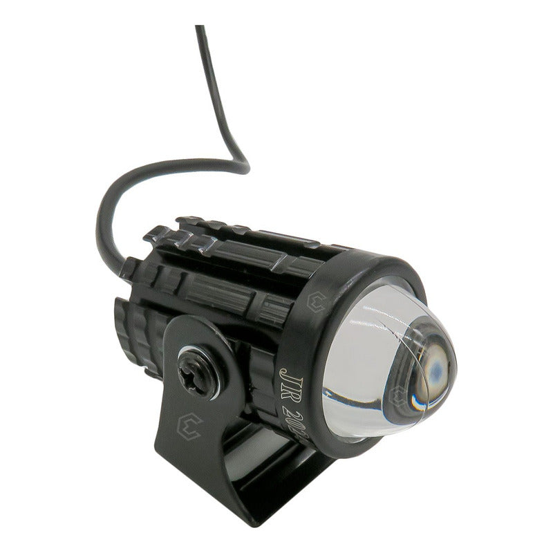 2 Faros Redondos Tipo Granada 6 Led Blanco-ambar Fijo 12-24v
