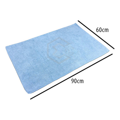 10 Paño Toalla Microfibra Multiusos Ultra Absorbente 60x90cm Azul