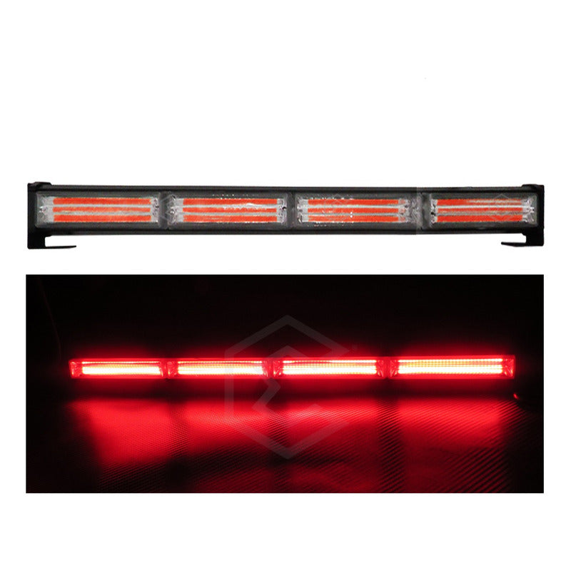 Barra Torreta Led Cob 4 Módulos Estrobo Código 16 Funciones
