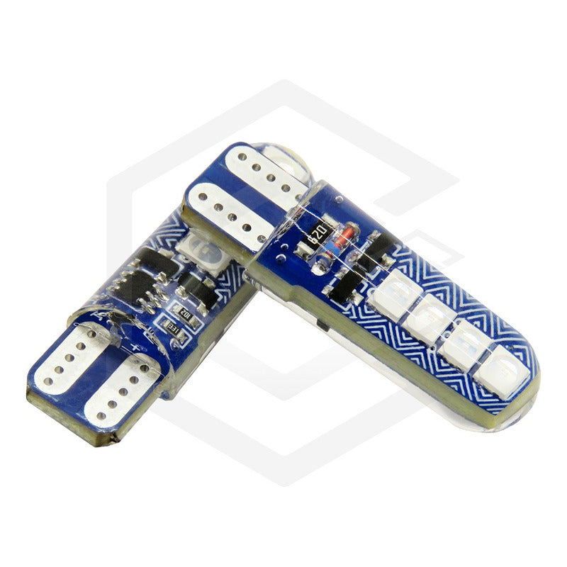 Par Focos De Pellizco T10 8 Led Codigo 3 Funcione 12v T