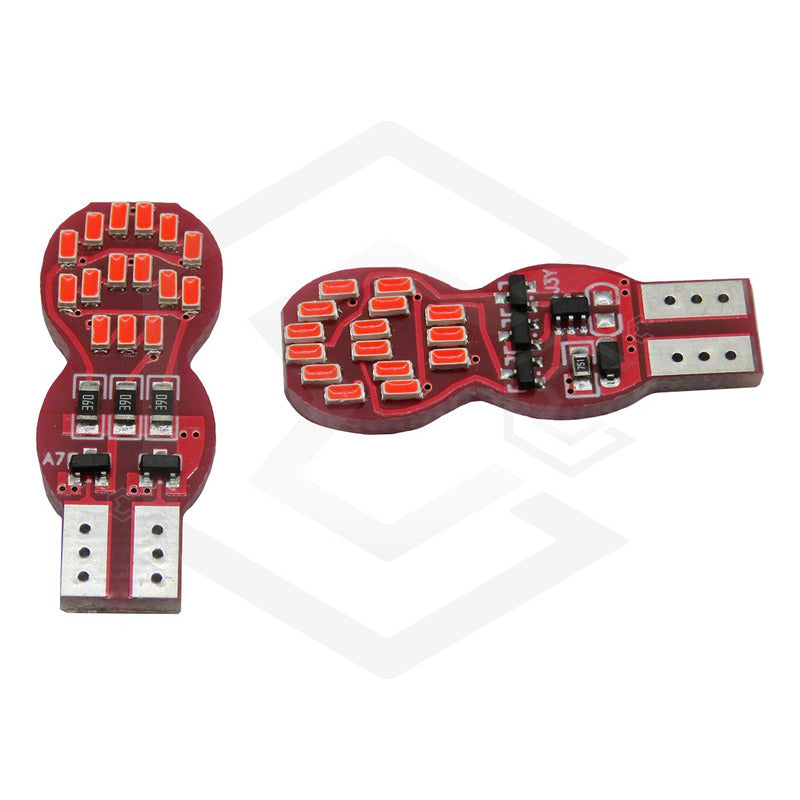 10 Foco De Pellizco T10 30 Led Secuencial Stop Direccional