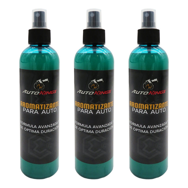 3 Aromatizante P Auto Desodorante Liquido Casa Oficina 270ml