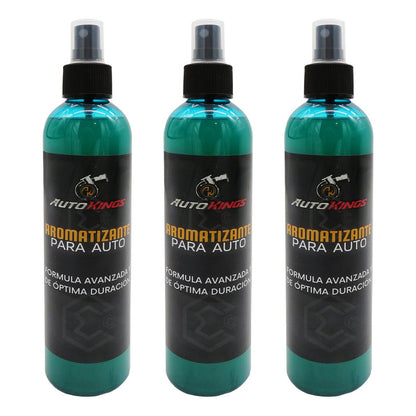 3 Aromatizante P Auto Desodorante Liquido Casa Oficina 270ml