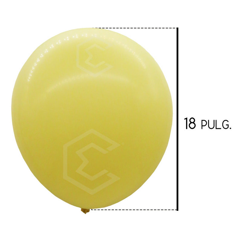 Bolsa 25 Globos Amarillo Brillo #18 Adorno Fiesta Boda Latex Amarillo