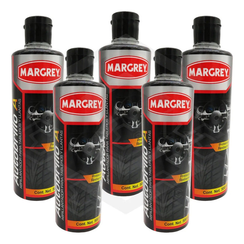 5autobrilloa 500ml Abrillanta Protege Tablero Llanta Margrey Blanco