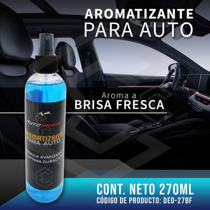 2 Aromatizante P Auto Desodorante Liquido Casa Oficina 270ml