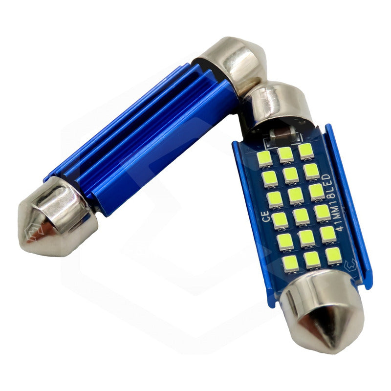 Par De Focos Luz Interior 18 Leds Canbus 31mm 36mm 39mm 41mm