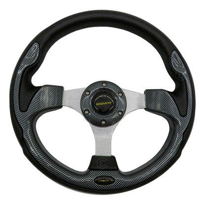 Volante Deportivo Universal De Metal Con Acabado Gloss 32cm