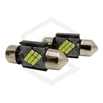10 Focos 12 Led Canbus C10w Festoon Fusible Interior 12/24v