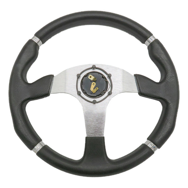 Volante Deportivo Universal 4 Lineas De Agarre En Cromo