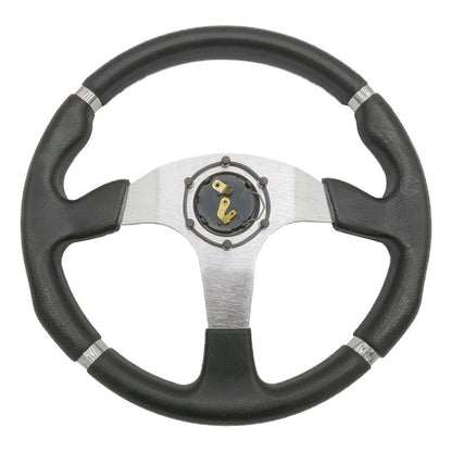 Volante Deportivo Universal 4 Lineas De Agarre En Cromo