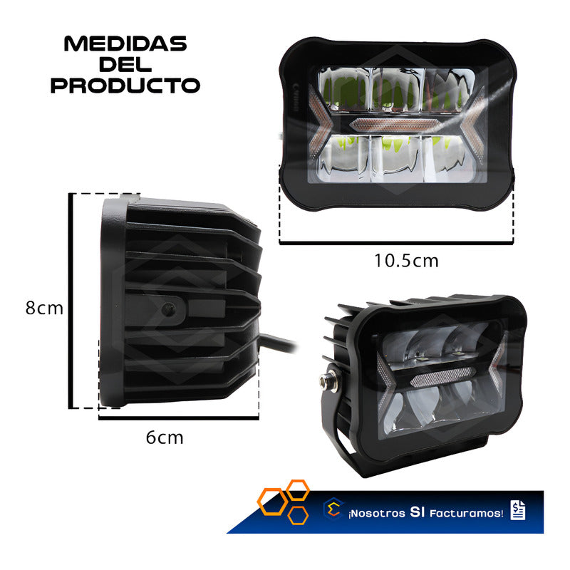 Par De Faros 26 Led Blanco Fijo Luz De Cortesía 49.3w 10-30v