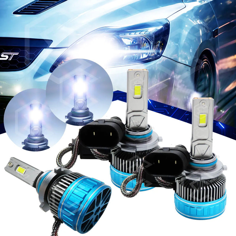 2 Focos 30 Led 9006 Canbus Ventilador Alta Baja 36000lm 101w 9006