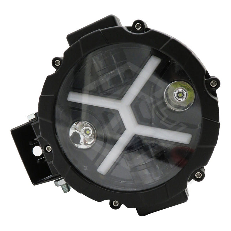 Faro De Led Auxiliar Luz Blanca En X 24000lm  6 Led 12-24v