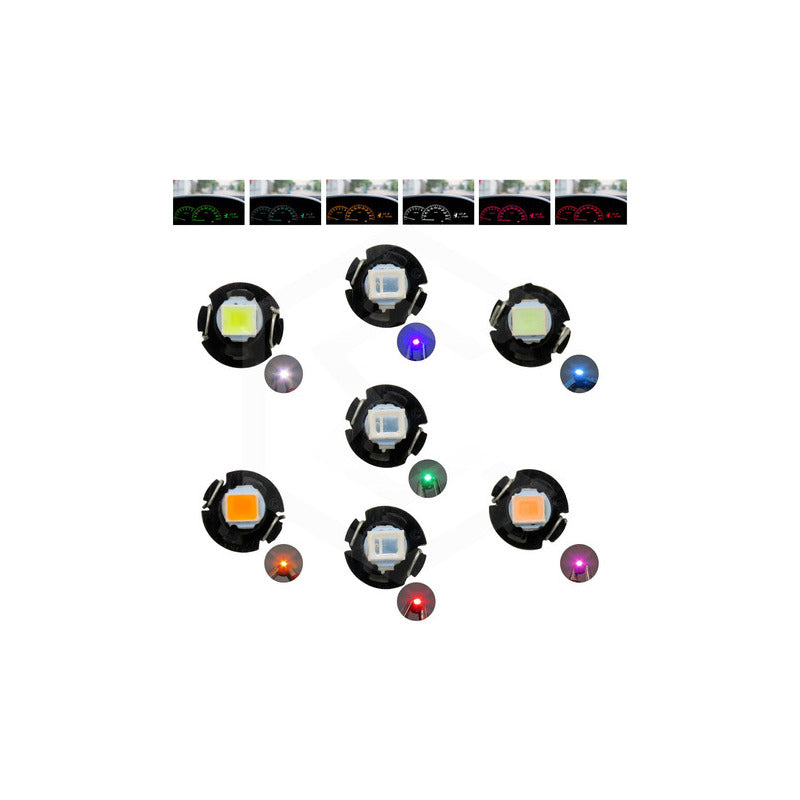 Kit 10 Focos Led T3 Clúster Para Tablero Mandos Fija 12v
