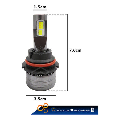 Kit 2 Focos 9004 24 Led Alta Y Baja Tricolor Control Nitroge 9004