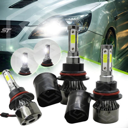 2 Focos Led 9007 4 Caras Ventilador Alta Baja 16000lm 9-32v 9007