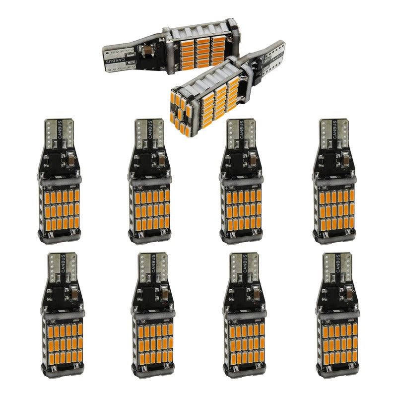 10pzs Focos Led T15 W16w Canbus 45 Smd 4014 1800lm Auto 12v