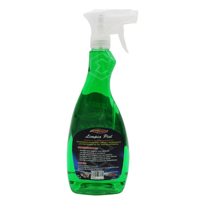 2 Detergente Automotriz Limpiador Vestiduras De Piel 600ml Verde