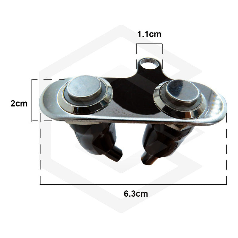Switch Doble Para Moto Interruptor Para Luces Con Luz 1 Paso