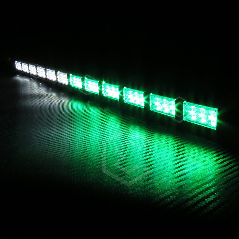 Barra 216 Led 19 Funciones 12 Módulos Bicolor Estrobo 12-24v