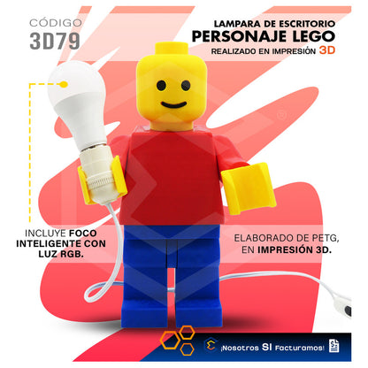 Lampara Led Bmw Escritorio Decoración Impresión 21cm 3d Petg Lego