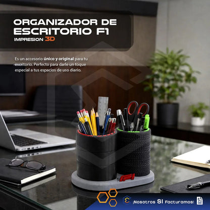 Portalápices Llantas Organizador De Escritorio F1 Pirelli 3d
