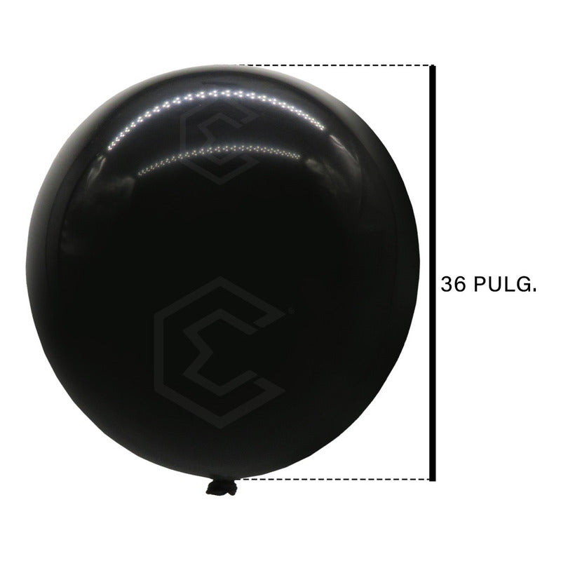 Globos Negro Brillante 36 Pulgadas Etapi Pack 3 Ideal Fiestas Y Bodas
