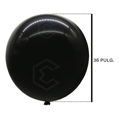 Globos Negro Brillante 36 Pulgadas Etapi Pack 3 Ideal Fiestas Y Bodas
