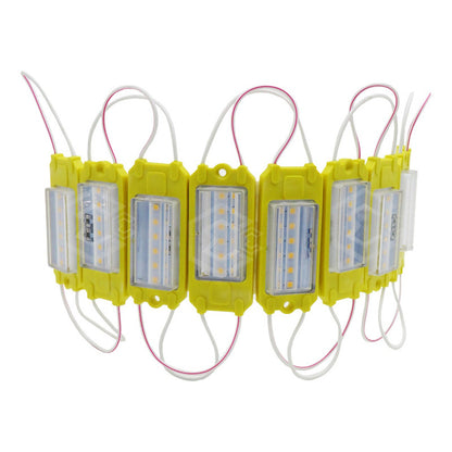 10 Módulo Rect 6led Mz-65 Alta Intensidad Color A Elegir 12v