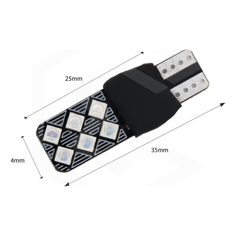 Kit 10 Focos De Pellizco 12 Led 3 Funciones D Estrobo Canbus