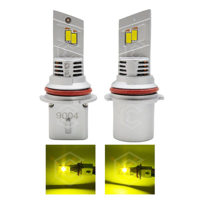 Kit Focos 24 Led Csp Ambar 9004 Ventilador Alta Y Baja 31.8w 9004 Ambar